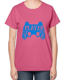 player 39# - video games-  Ladies T-Shirt