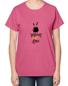 resting witch face 23# - witch-  Ladies T-Shirt