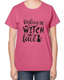 resting witch face 24# - witch-  Ladies T-Shirt