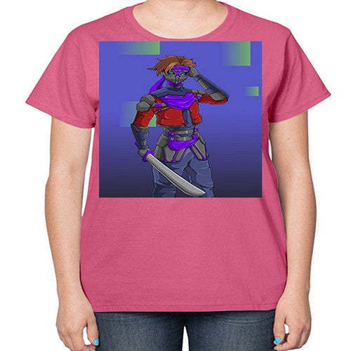 robber bring knife156# - anime-  Ladies T-Shirt