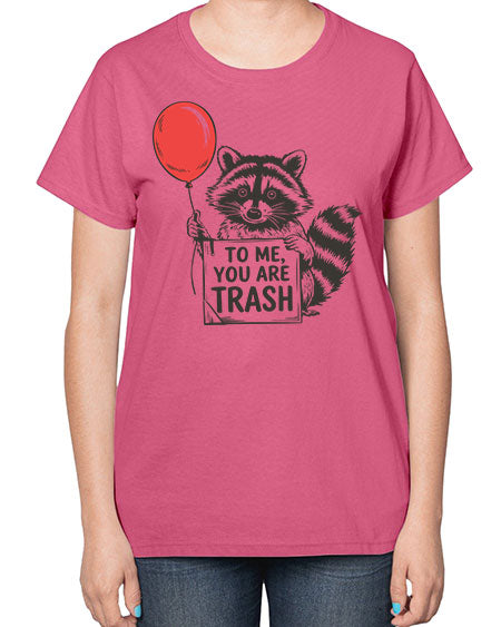stay trashy with texture 65# - raccoon-  Ladies T-Shirt