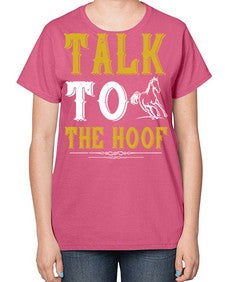 talk to the hoof Style 21# - horse-  Ladies T-Shirt
