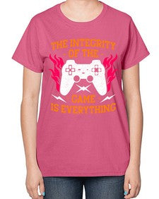 the integrity of the game 155# - video games-  Ladies T-Shirt