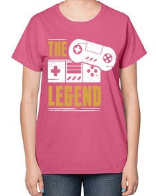 the legend 156# - video games-  Ladies T-Shirt