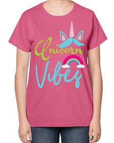 unicorn vibes 508# - unicorn-  Ladies T-Shirt
