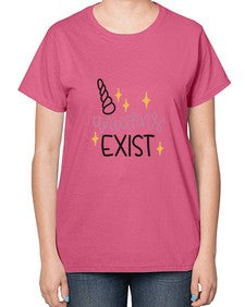 unicorns exist 537# - unicorn-  Ladies T-Shirt