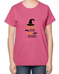 witches gotta stick together 5# - witch-  Ladies T-Shirt