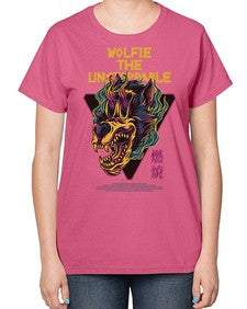 wolfie the unstoppable lvrw 1251# - art pop art-  Ladies T-Shirt