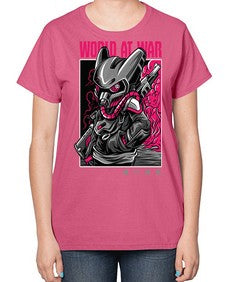 worldatwartshirtdesign 1254# - art pop art-  Ladies T-Shirt