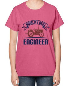 worlds best engineer Style 478# - engineer-  Ladies T-Shirt