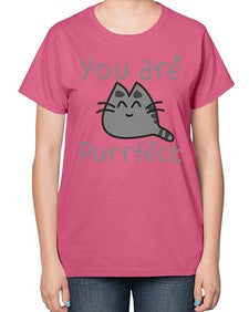 you are purrfect - cats-  Ladies T-Shirt