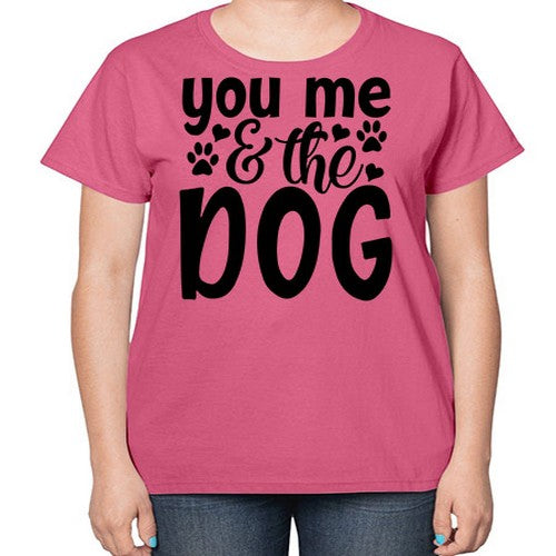 you me the dog Style 51# - dogs-  Ladies T-Shirt
