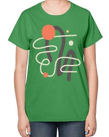 Abstract Shape 198# - art pop art-  Ladies T-Shirt
