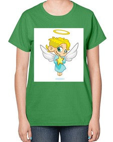 Angel 7# - cartoon general-  Ladies T-Shirt