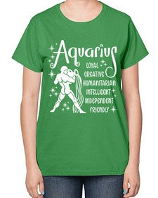 Aquarius 68# - aquarius-  Ladies T-Shirt
