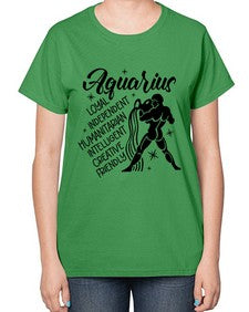 Aquarius 72# - aquarius-  Ladies T-Shirt