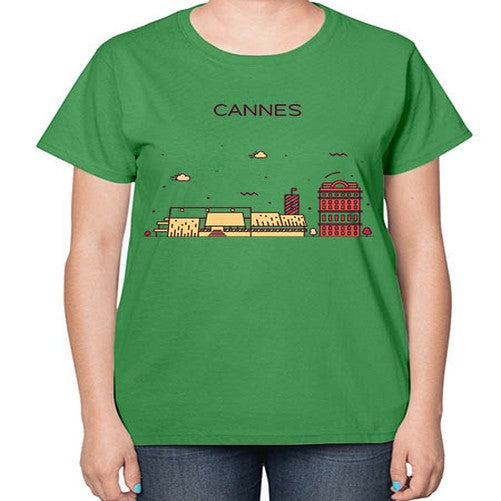 Cannes 545# - cities-  Ladies T-Shirt