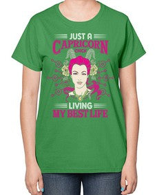 Capricorn chick 193# - capricorn-  Ladies T-Shirt