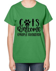 Cats Welcome Style 91# - cats-  Ladies T-Shirt