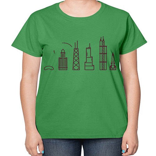 Chicago 570# - cities-  Ladies T-Shirt