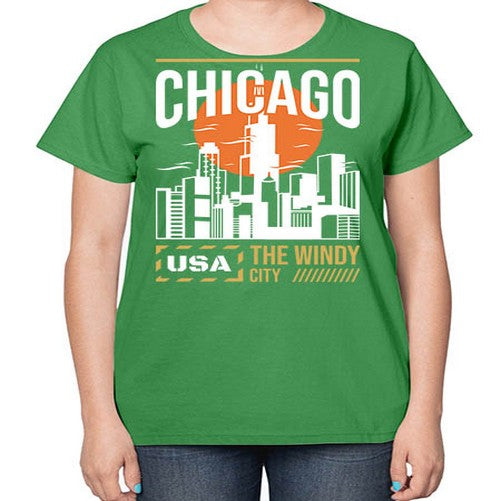 Chicago 571# - cities-  Ladies T-Shirt