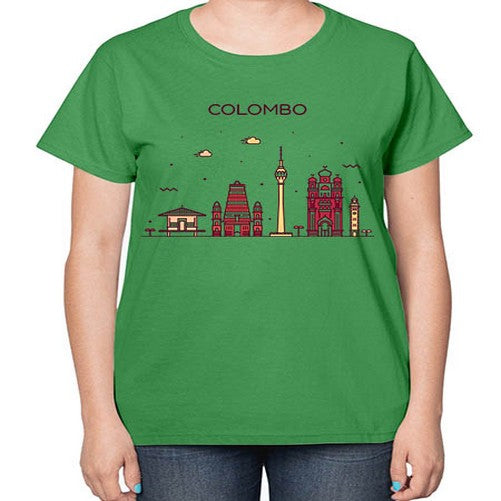 Colombo 599# - cities-  Ladies T-Shirt