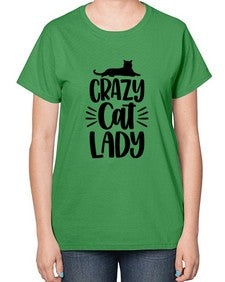 Crazy Cat Lady Style 92# - cats-  Ladies T-Shirt