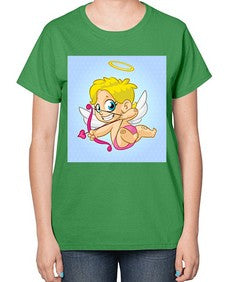 Cupid 79# - cartoon general-  Ladies T-Shirt