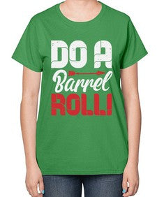 Do a barrel roll 4# - video games-  Ladies T-Shirt