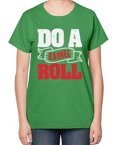 Do a barrel roll 5# - video games-  Ladies T-Shirt