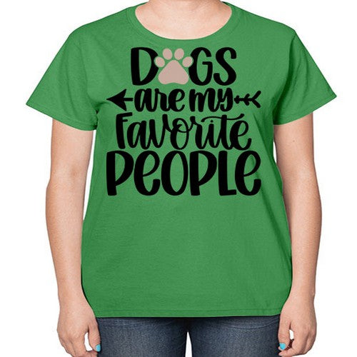 Dogs Are My Favorite People Style 22# - dogs-  Ladies T-Shirt