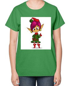 Elf 118# - cartoon general-  Ladies T-Shirt