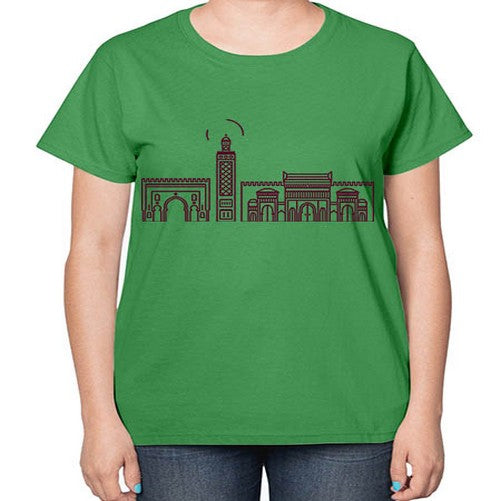 Fez 719# - cities-  Ladies T-Shirt