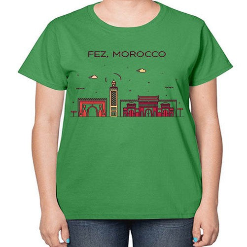 Fez 720# - cities-  Ladies T-Shirt