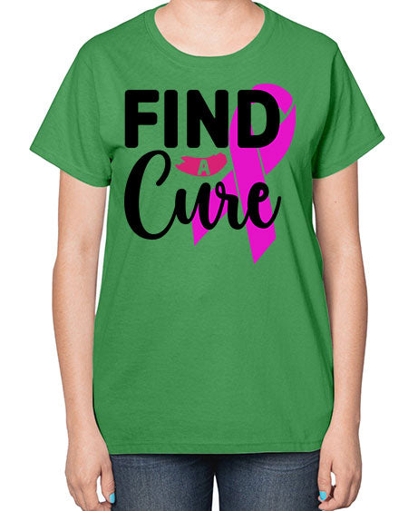 Find a Cure 26# - breast cancer-  Ladies T-Shirt