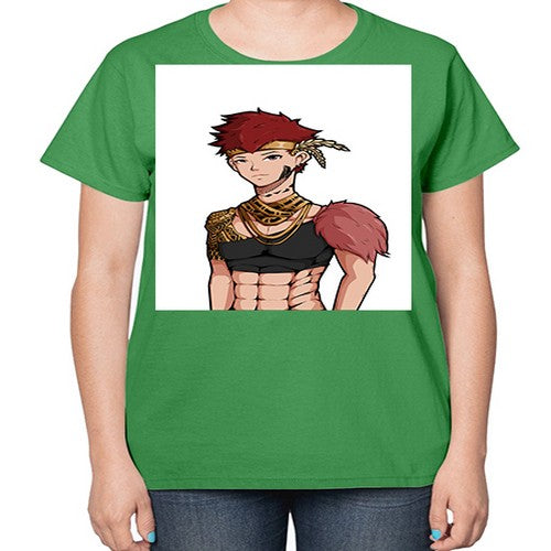 Forest tribal boy 67# - anime-  Ladies T-Shirt