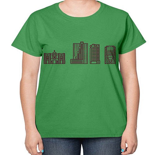 FortWorth 739# - cities-  Ladies T-Shirt