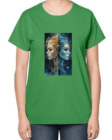 Gemini 56# - gemini-  Ladies T-Shirt