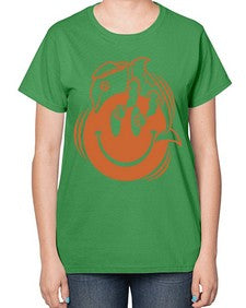 Give smile get hugs 131# - cartoon general-  Ladies T-Shirt