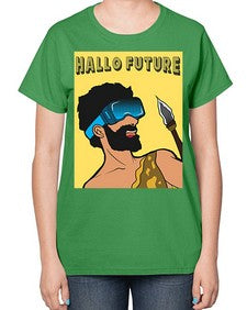 Hallo Future 497# - art pop art-  Ladies T-Shirt