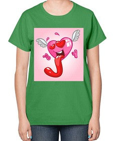 Heart 139# - cartoon general-  Ladies T-Shirt