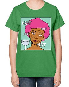Hot 536# - art pop art-  Ladies T-Shirt