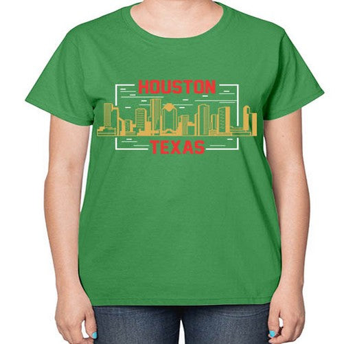 Houston 910# - cities-  Ladies T-Shirt