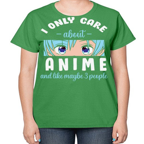 I Only Like People Anime Japanese 241# - anime-  Ladies T-Shirt