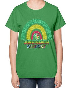 Juneteenth Vibes Only 5# - black juneteenth-  Ladies T-Shirt