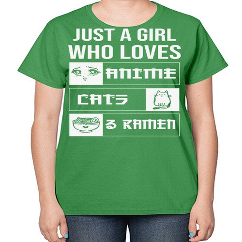 Just A Girl Who Loves 263# - anime-  Ladies T-Shirt