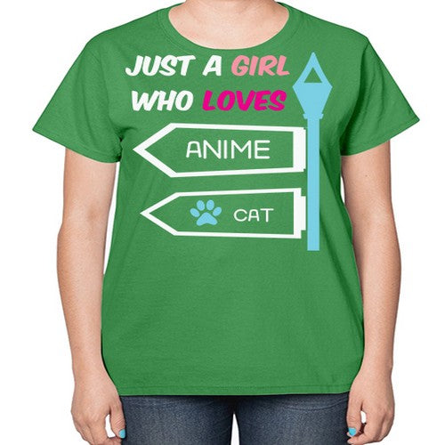 Just A Girl Who Loves Anime 264# - anime-  Ladies T-Shirt