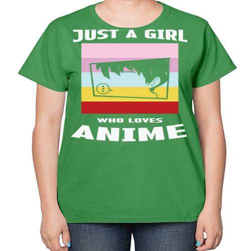 Just A Girl Who Loves Anime 265# - anime-  Ladies T-Shirt