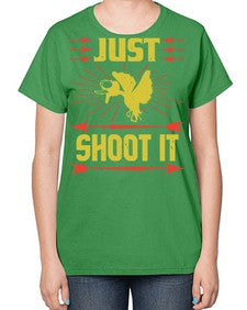 Just shoot it Style 32# - ducks-  Ladies T-Shirt