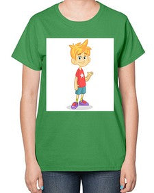 Kid 148# - cartoon general-  Ladies T-Shirt